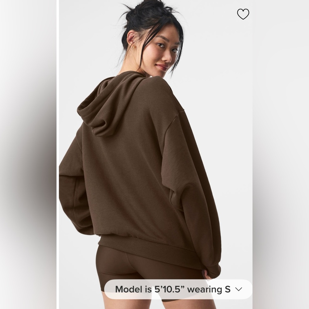 ALO Yoga NWT Accolade Hoodie Expresso Color Size XXS - Picture 4 of 11